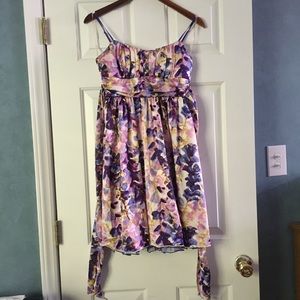Ruby Rox spaghetti strap floral dress juniors sz 5